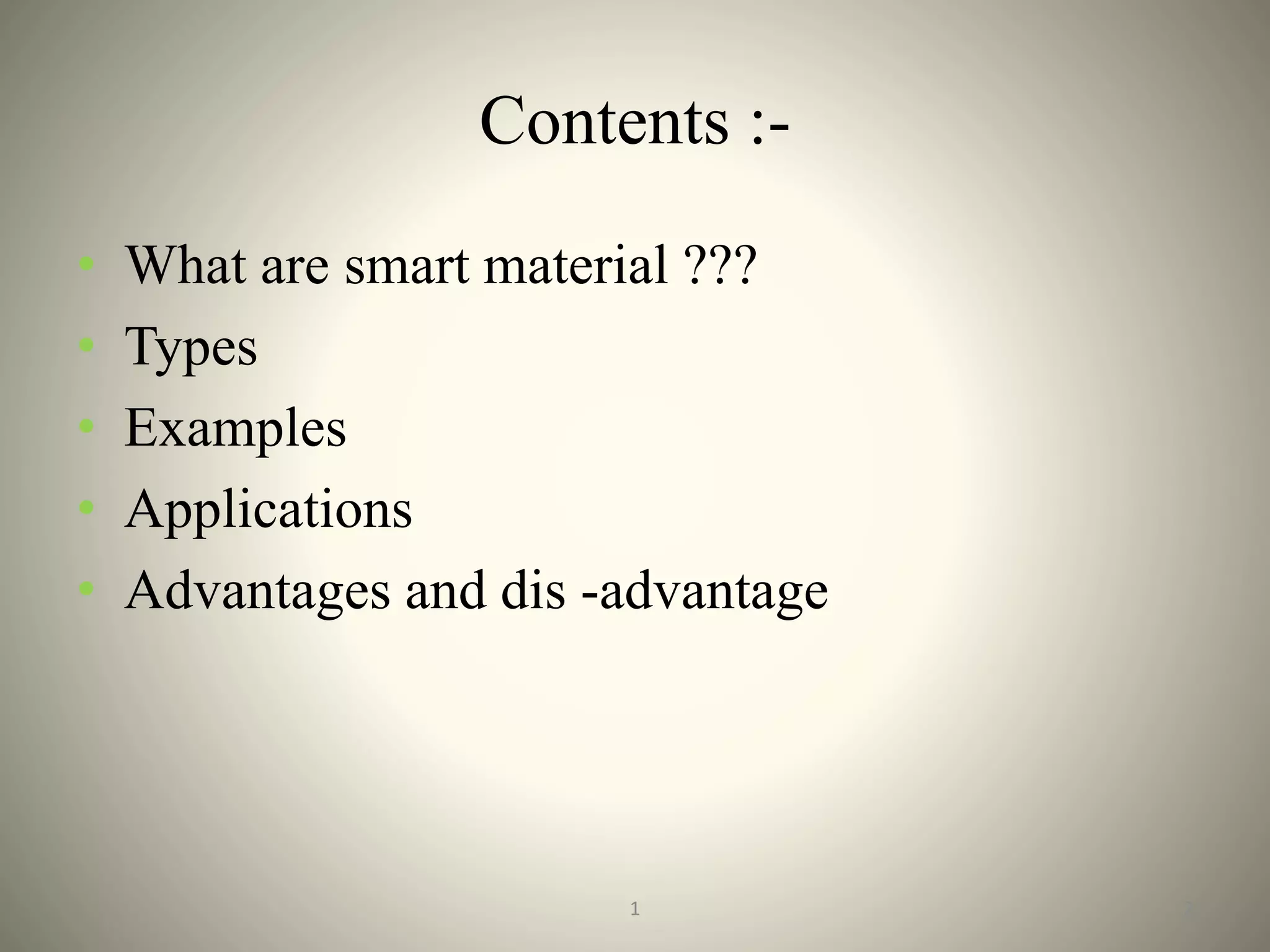 Smart material | PPTX