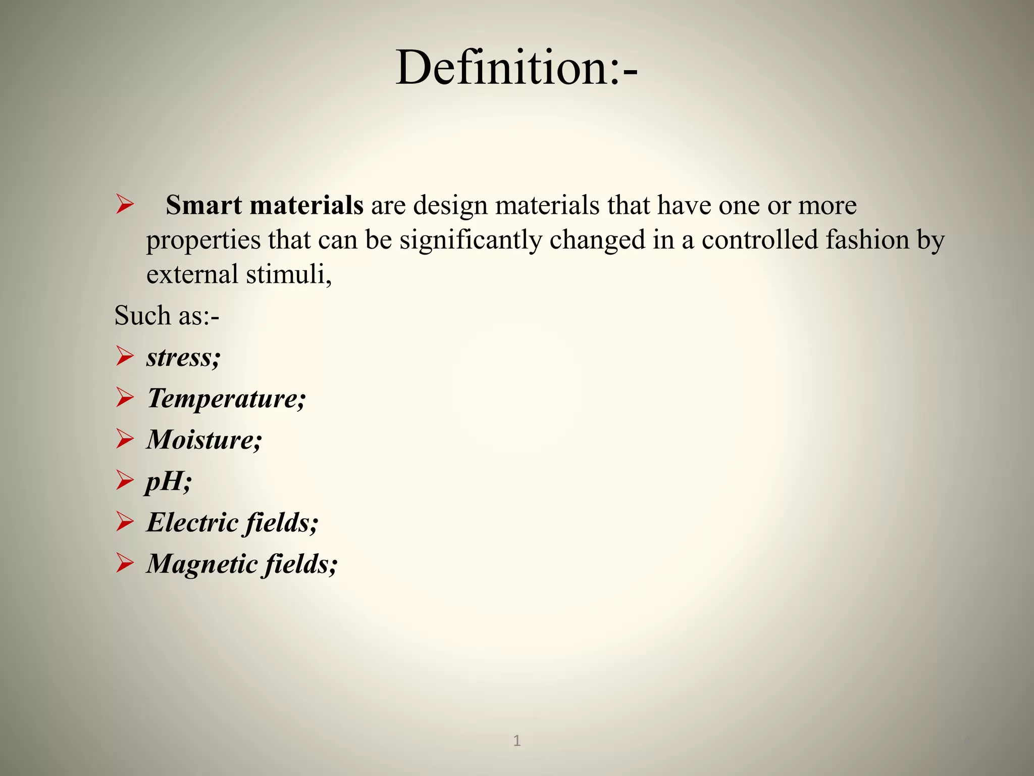 Smart material | PPTX