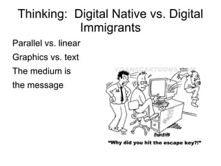 Thinking:  Digital Native vs. Digital Immigrants ,[object Object]
