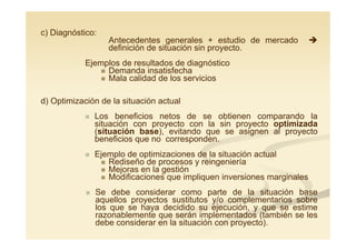 I introducción y marco conceptual de la evaluación de proyectos