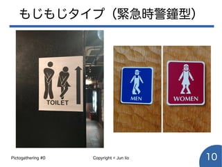 Pictogathering #0 Copyright © Jun Iio 10
もじもじタイプ（緊急時警鐘型）
 