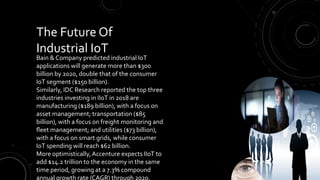 Industrial Internet of Things (IIOT) | PPT