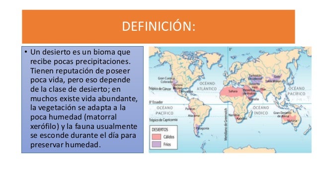 Modo de vida en los desiertos