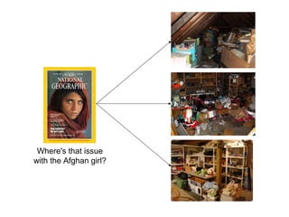 Where's that issue
with the Afghan girl?