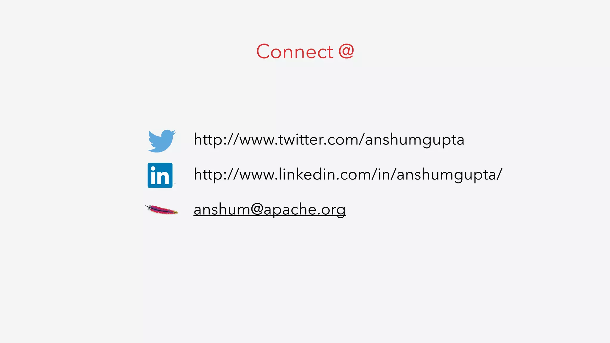 Connect @
http://www.twitter.com/anshumgupta
http://www.linkedin.com/in/anshumgupta/
anshum@apache.org
 