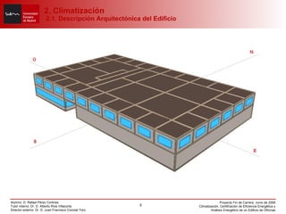 2. Climatización  2.1. Descripción Arquitectónica del Edificio 