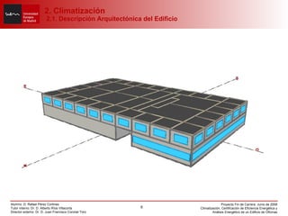 2. Climatización  2.1. Descripción Arquitectónica del Edificio 