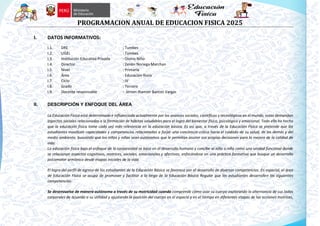 II PLAN ANUAL 3ERO DE PRIMARIA DIVINO NIÑO 2025.pdf