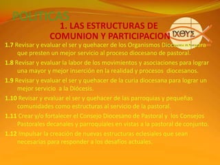 Misión (encuestas a grupos, mesas de consulta, visiteo)