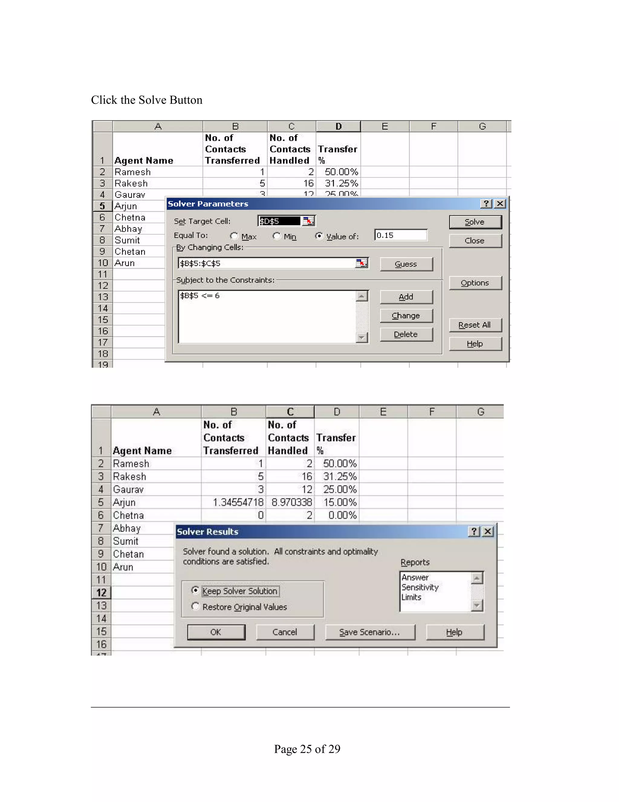 Click the Solve Button




                         Page 25 of 29
 