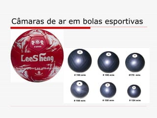 Câmaras de ar em bolas esportivas

 