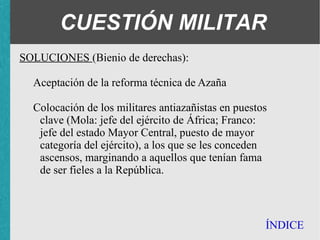 PROBLEMA AGRARIO SOLUCIONES ÍNDICE 