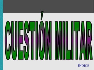 ÍNDICE PROBLEMA AGRARIO 