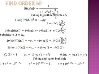 Taking logarithm on both side
Taking antilog on both side
 