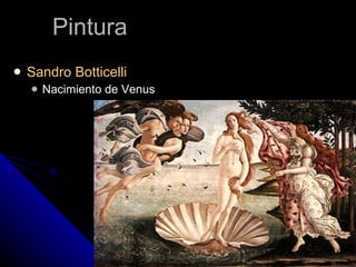 Pintura Sandro Botticelli Nacimiento de Venus 
