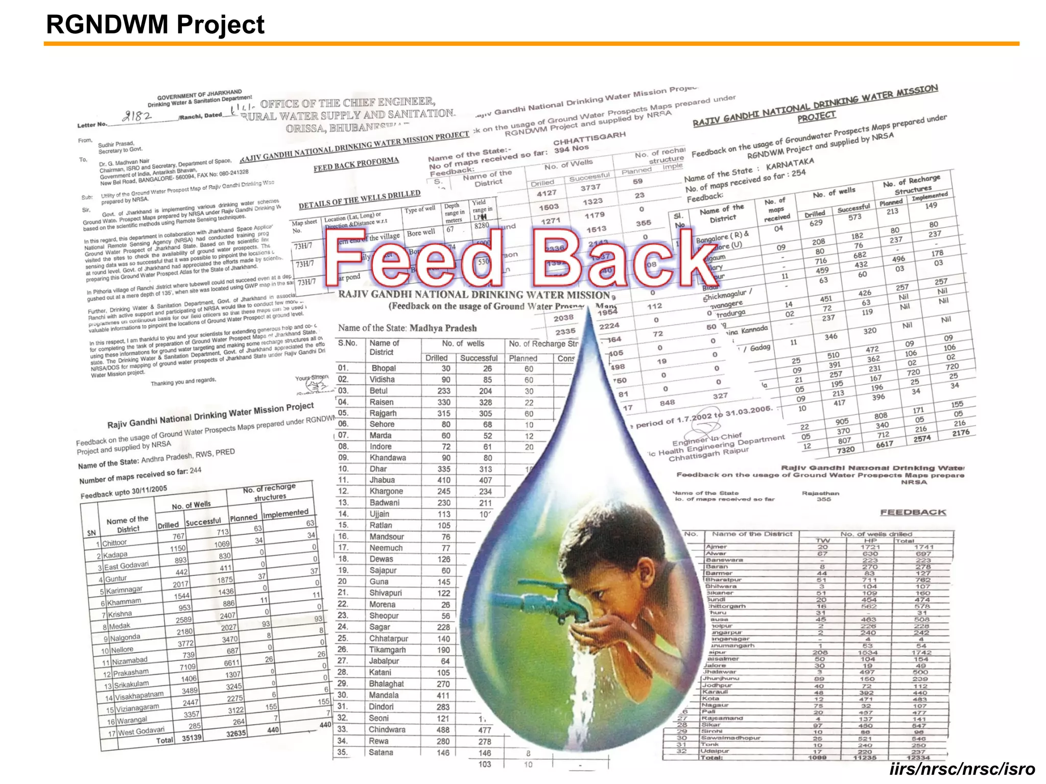 RGNDWM Project




                 iirs/nrsc/nrsc/isro
 