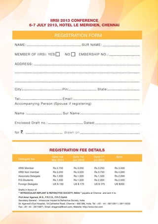 IIRSI 2013 CONFERENCE