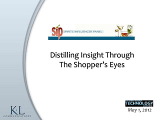 Distilling Insight Through
   The Shopper’s Eyes




                        May 1, 2012
 