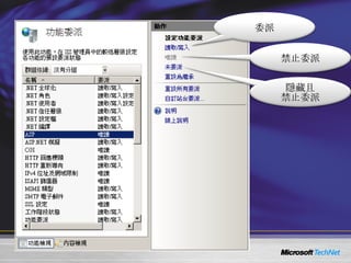 委派 禁止委派 隱藏且 禁止委派 