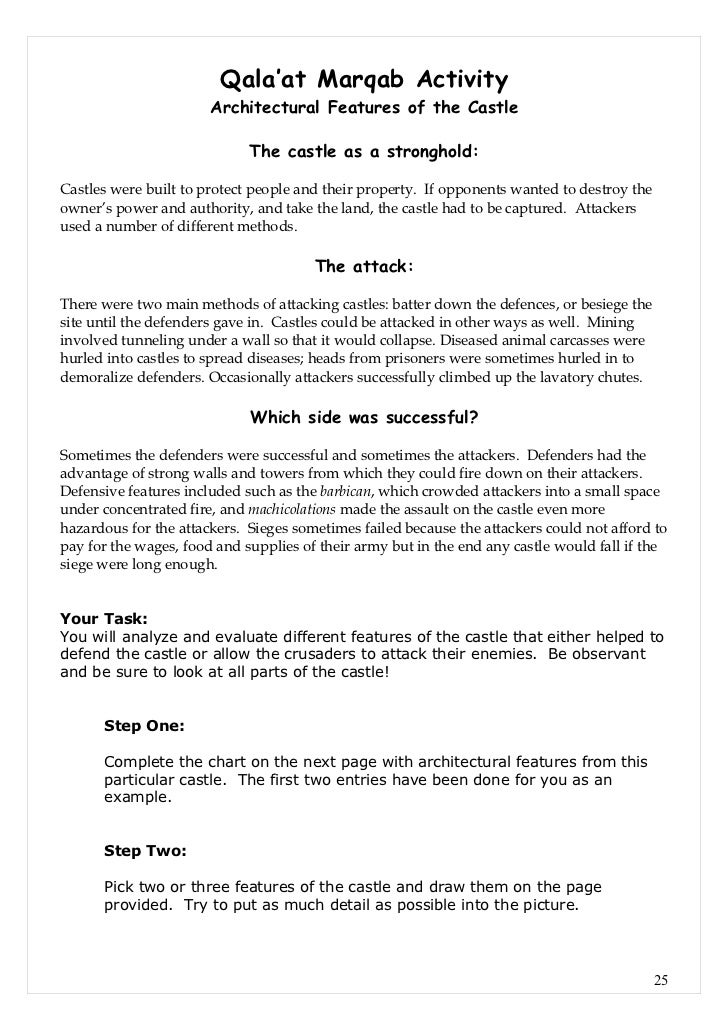 Iisa Medieval Castles Student Workbook - 