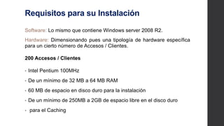 Instalación de IIS en
Windows Server 2008 R2
 