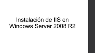 3. Seleccionamos Servidor Web (ISS).
 