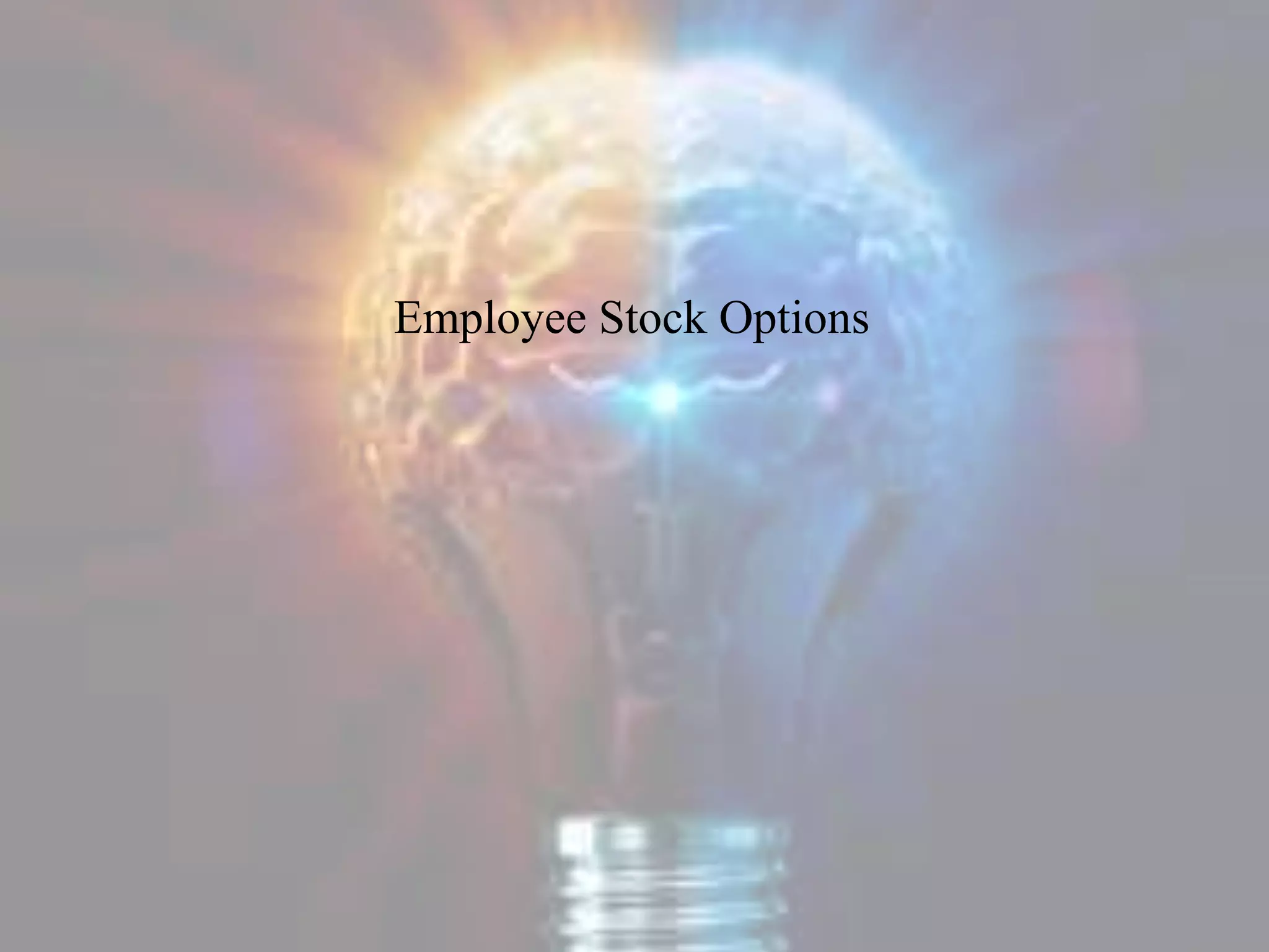 Employee Stock Options
 