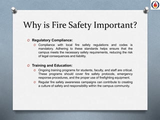 Fire Safety Overview Fires Safety Services Introduction for Educational Institute | PPTX