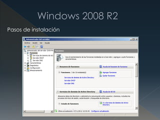 Pasos de instalación
 