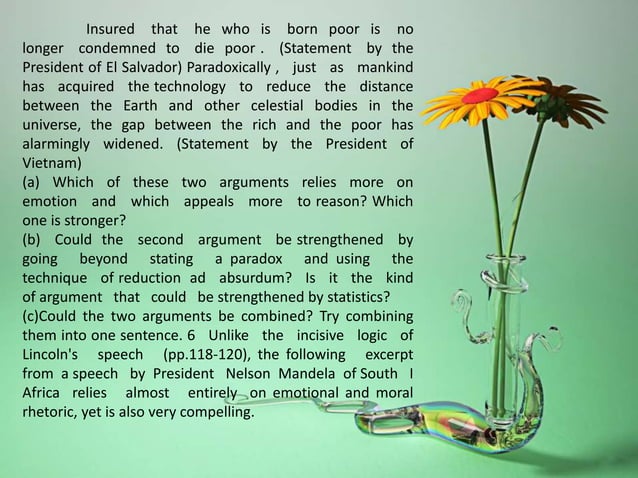 QUOTATIONS/ALLUSIONS/TRANSPOSITION AND ARGUMENTATION | PPT