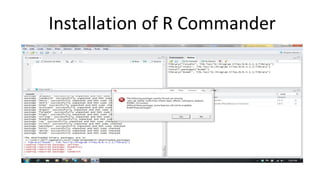 Installation of R Commander
 