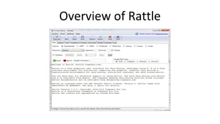 Overview of Rattle
 
