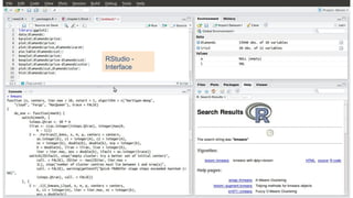 RStudio -
Interface
 