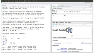 Environment
ls() -lists objects
rm()-removes an object
gc() -does garbage collection and frees up
memory
 