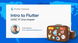 Flutter Festival IIT Goa: Session 1