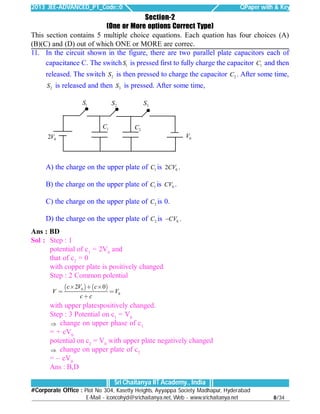 IIT jee advanced 2013 | PDF