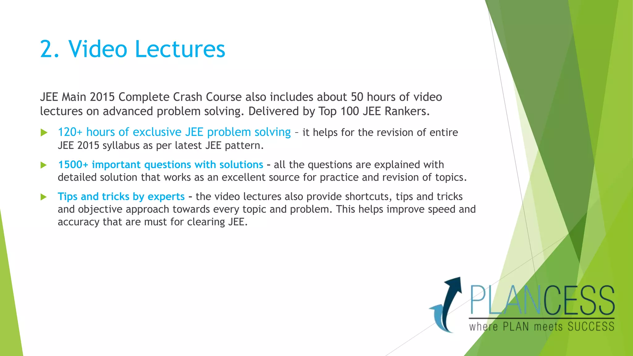 IIT JEE Crash Course | PPT