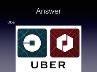 Answer
Uber
 