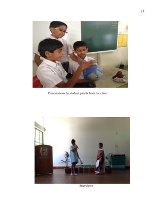 17
Presentations by student panels from the class
Interviews
 