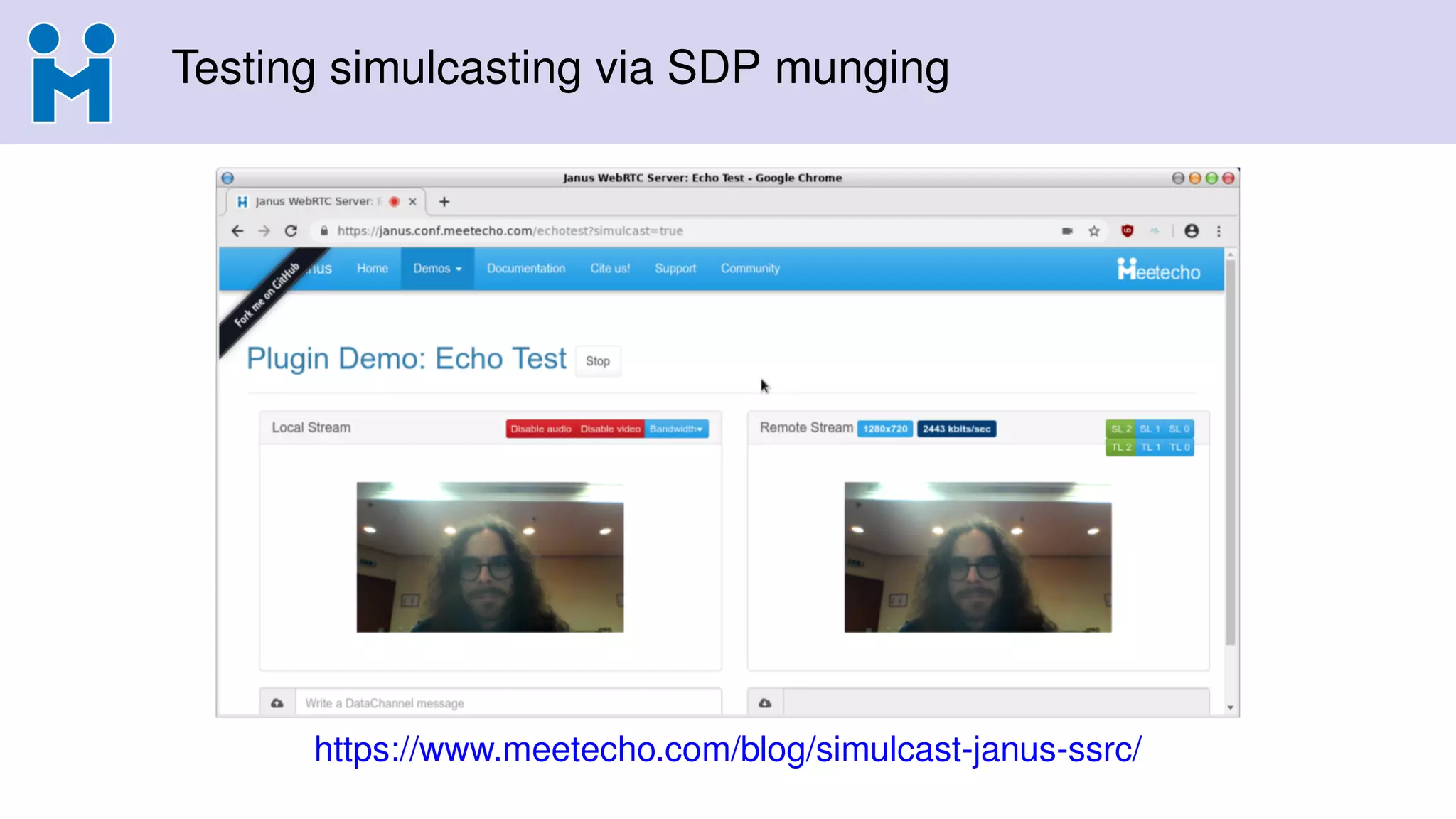 Testing simulcasting via SDP munging
https://www.meetecho.com/blog/simulcast-janus-ssrc/
 
