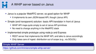 WHIP and Janus @ IIT-RTC 2021 | PDF
