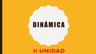 DINÁMICA
II UNIDAD
 