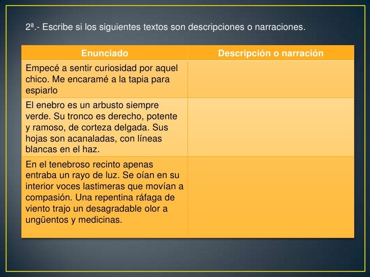 Descripcion objetiva y subjetiva