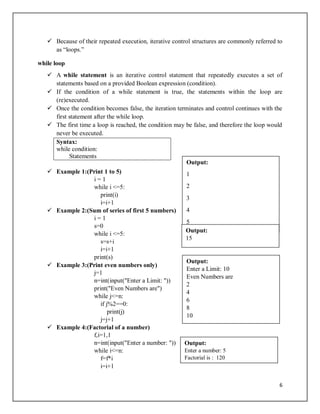 Comprehensive Guide to Flow Control and Functions in Python Programming ...