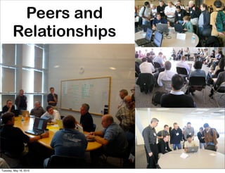 Peers and
        Relationships




Tuesday, May 18, 2010
 