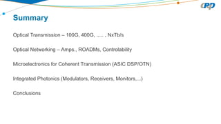 Towards Terabit per Second Optical Networking | PDF