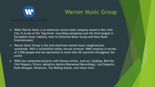 Wmgs Record Labels Record labels research | PPTX