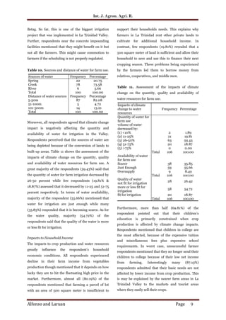 Climate change trends, impacts and adaptation of upland farmers in La ...
