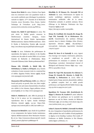 Evaluation of some reproduction performances of the exotic Hyplus ...