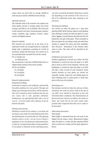 Response of two functional corn varieties to various NPK fertilizer ...